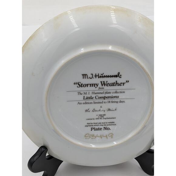 MJ Hummel Little Companions Plate Collection Set 2 Limited Edition, Danbury Mint - Picture 5 of 8